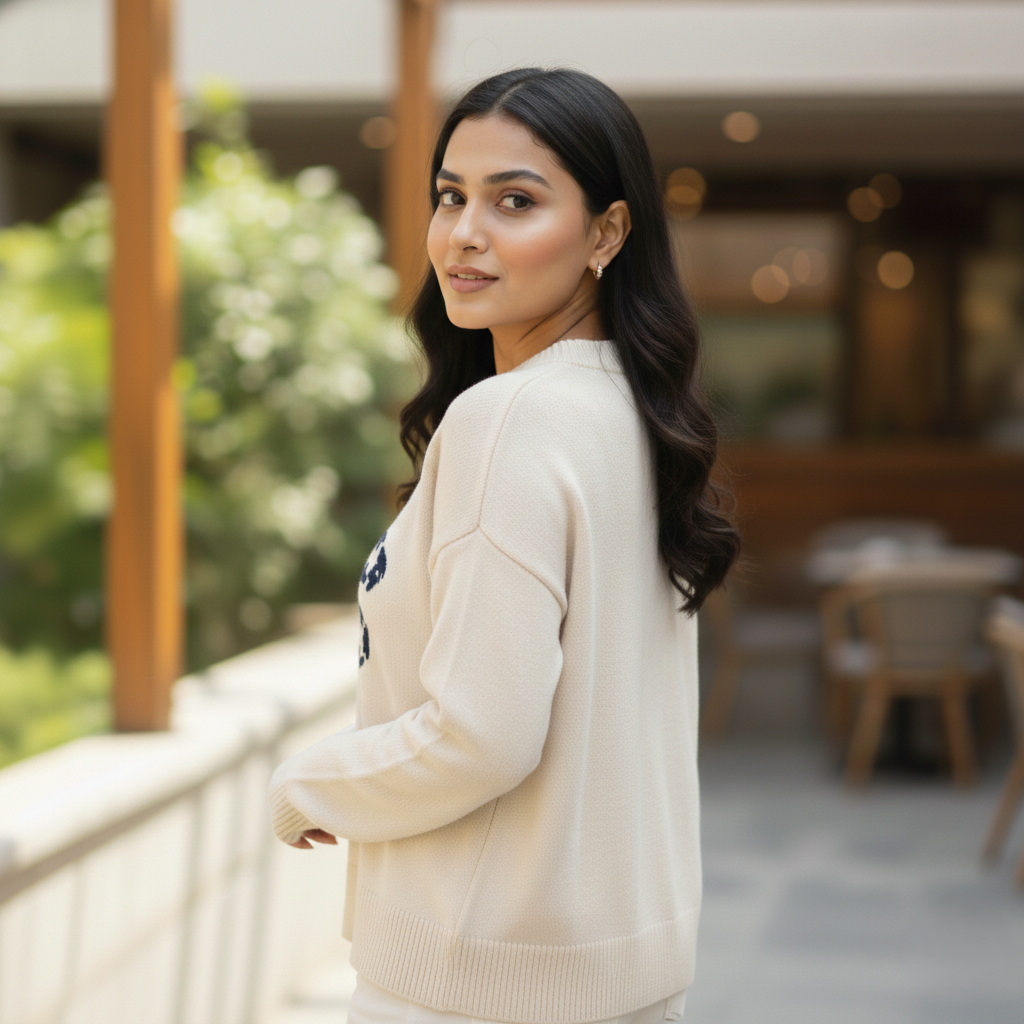 Devangi's Cream Crop-top (Copy)