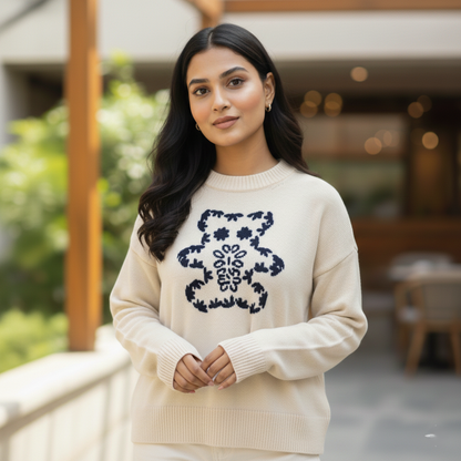 Devangi's Cream Crop-top (Copy)